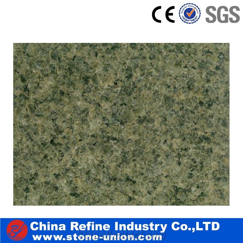Desert Green Granite for Wall Cladding,Flooring Tile,Home Decoration,Project Tile, China Green,Green Granite Big Gang Saw Polished Flooring Tiles
