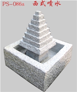 G603 Grey Granite Garden Fountains,Granite & Marble Sculptured Fountain ,Exterior Stone,Stone Garden Fountains,Water Features Exterior Fountains