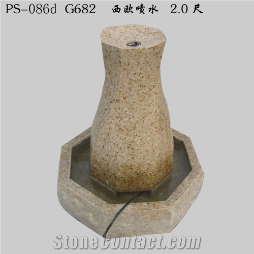 G603 Grey Granite Garden Fountains,Granite & Marble Sculptured Fountain ,Exterior Stone,Stone Garden Fountains,Water Features Exterior Fountains