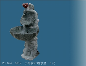 G603 Grey Granite Garden Fountains,Granite & Marble Sculptured Fountain ,Exterior Stone,Stone Garden Fountains,Water Features Exterior Fountains