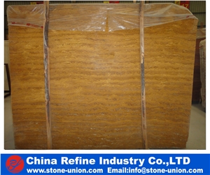 Gold Travertine Tumbled Floor Tiles, Yellow Travertine Floor Covering Tiles,, Yellow Polished Travertine Floor Tiles, Gold Travertine Tiles & Slabs