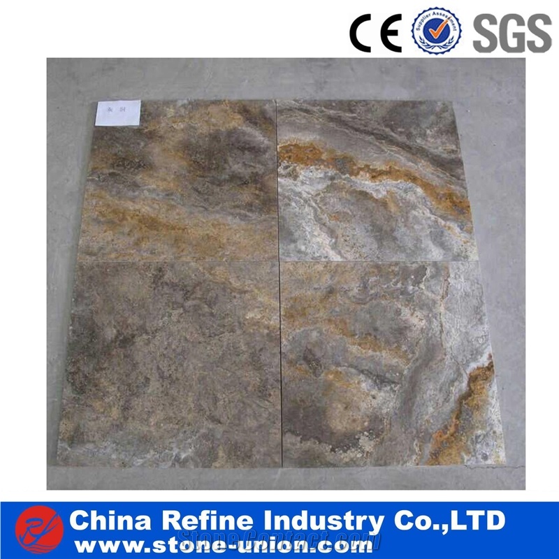 Golden Travertine Tile & Yellow Travertine Floor Tiles, China Yellow Travertine&Travertine Wall Tiles& Cheaper Henan Travertine French Pattern