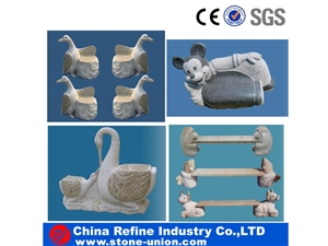 Granite Bench, Table,Garden Bench&Exterior Granite Tables&Chairs,Light Grey Granite Garden Bench & Table/ Table Sets for Outdoor Decoration