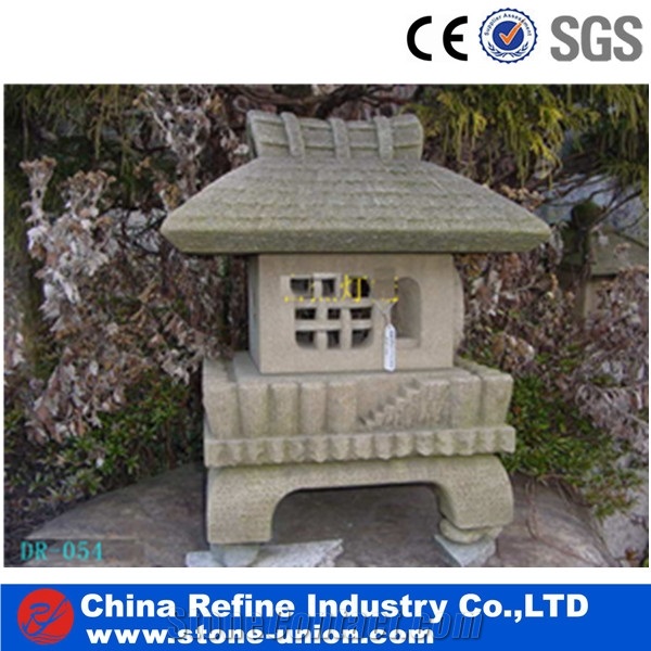 Granite Lantern,Lantern Garden Landscaping,G682 Yellow Granite,European Style Garden Grey Granite Lanterns,Fujian White Stone Lanterns, Stone Lanterns