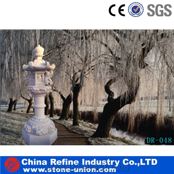 Granite Lantern,Lantern Garden Landscaping,G682 Yellow Granite,European Style Garden Grey Granite Lanterns,Fujian White Stone Lanterns, Stone Lanterns