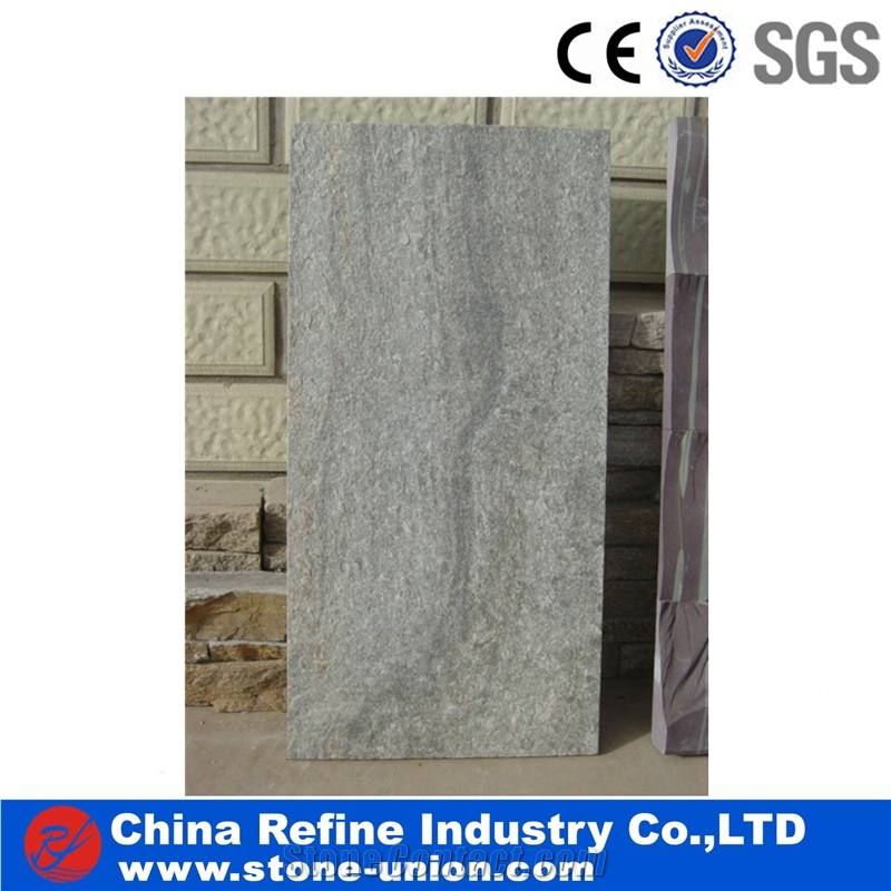 Green Quartzite Tiles Honed, China Green Quartzite Cultured Stone,,Exterior House Wall Decorative Culture Stone,Garden Culture Wall Stone