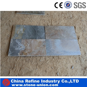 Green Rusty Slate Slabs & Tiles,China Slate, Tiles, Walling, Flooring, Paving, Rusty, China Slate Tiles,Landscaping Slate Tiles, China Green Slate
