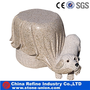 Hand Carved Stone Garden Bench,Stone Table Sets&Garden Bench&Outdoor Table& Chair&Bench,China Yellow Granite Garden Bench,Exterior Furniture