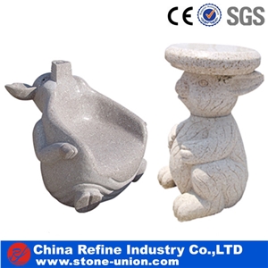 Hand Carved Stone Garden Bench,Stone Table Sets&Garden Bench&Outdoor Table& Chair&Bench,China Yellow Granite Garden Bench,Exterior Furniture