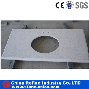 High Polished Granite Bath Top,Sandy Gold Bathroom Top,Rusty Yellow Bath Design,Ming Gold Bathroom Countertop,Golden Sand Bath Prefab Tops