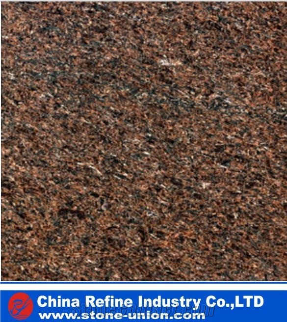 Imperial Pearl Royal Brown Granite Slab Tile, Royal Silver Granite Machine Cut Polished Panel Walling,Hotel Floor Covering Pattern, Countertops