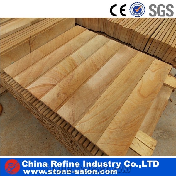 Landscape Yellow Sandstone Slab and Tile&China Yun Nan Beige Sandstone Floor Tiles& China Cheaper Sandstone French Pattern&Fossil Mint Sandstone Tiles