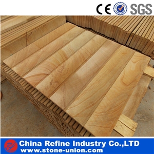 Landscape Yellow Sandstone Slab and Tile&China Yun Nan Beige Sandstone Floor Tiles& China Cheaper Sandstone French Pattern&Fossil Mint Sandstone Tiles