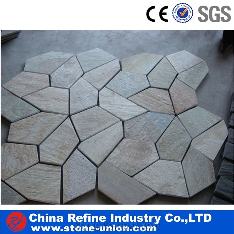 Multicolor Slate Flagstone,Rusty Slate Flagstone, Random Flagstones, Irregular Flagstone. Flagstone Road Paving , Flagstone Courtyard,Random Flagstone