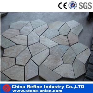 Multicolor Slate Flagstone,Rusty Slate Flagstone, Random Flagstones, Irregular Flagstone. Flagstone Road Paving , Flagstone Courtyard,Random Flagstone