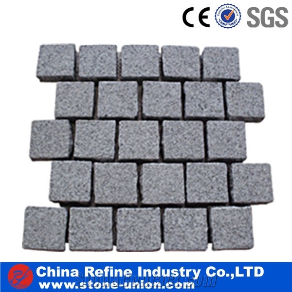 Natural Cobble Stone, Granite Mesh Walkway, Driveway, Patio Pavers,Exterior Landscaping Stones Walkway Stepping Cobble ,Tumbled Pavers on Mesh