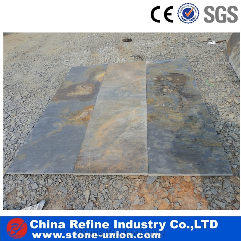 Natural Paving Stone,Rusty Slate Wall Tiles,Slate Pavers,Multicolor Slate Floor,Walkway Pavers,Chinese Rusty Slate Flooring Tiles, Wall Covering