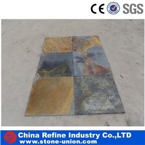 Natural Paving Stone,Rusty Slate Wall Tiles,Slate Pavers,Multicolor Slate Floor,Walkway Pavers,Chinese Rusty Slate Flooring Tiles, Wall Covering
