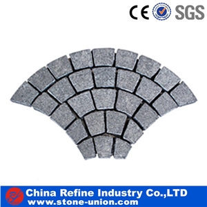 Padang Dark Cobble Stone,Fan Pattern Back Mesh Paving Stone,Landscaping Stone,Square Pattern Back Mesh Paving Stone,Landscaping Walkway Pavers