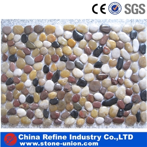 Pebbles Mosaic Medallions,Pebblestone Mosaic on Mesh,Pebble Mosaic for Floor Tiles,Bathroom,Hotel Decoration,Wall Mosaic Pattern,Interior Decoration