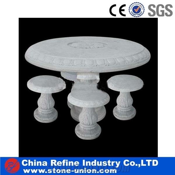 Pink Marble Garden Bench & Table,Marble Table Sets,Natural Stone Table Benches Garden Patio Table Sets, Cheap Modern Park Benches