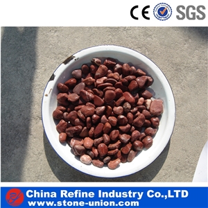 Red Gravel ,Red River Stone, Polished Pebbles, Gravel,Landscaping,Machine Made Pebble Crushed Stone,Polished Pebbles, River Pebbles