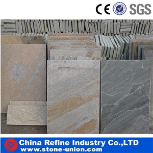 Rusty Black Slate Tile,Slate Natural Split Tiles, P014 Golden Yellow Wooden Slate Paving Flooring and Walling Tiles,Wood Grain Slate Stone for Walling