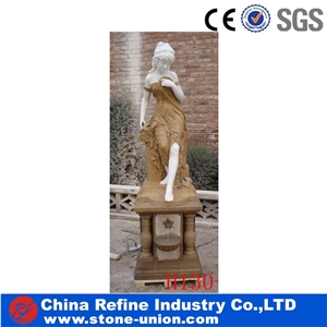 White Marble Water Feature Fountain,China White Marble Outdoor Natural Stone Garden Water Fountains,Marble Garden Landscaping Fountain