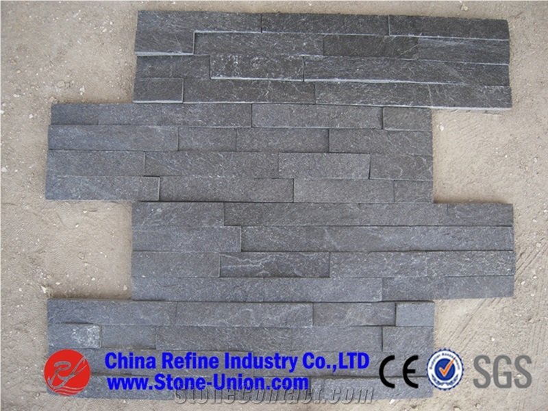 White Quartzite Cultured Stone Ledge Stone Wall Cladding&Pure White Thin Stone Veneer ,Cheaper S Shape Stone Veneer,Natural White Slate