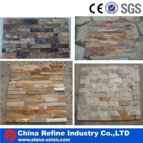 White Quartzite Cultured Stone Ledge Stone Wall Cladding&Pure White Thin Stone Veneer ,Cheaper S Shape Stone Veneer,Natural White Slate