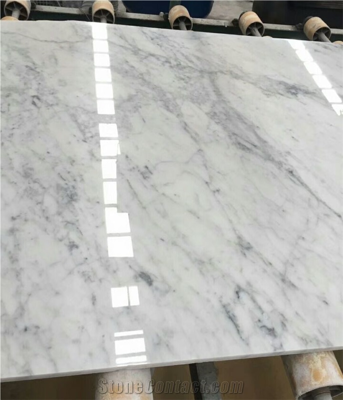 Bianco Carrara Bathroom Countertops, Italy White Marble Tops, Bathroom Vanity Tops.