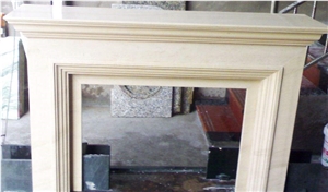 Cream Bello Marble Fireplace Decorating, Fireplace , Natural Stone Fireplaces, Fireplace Accessories, China Beige Marble