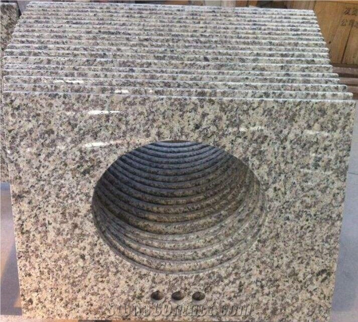 G655 Countertops, Bathroom Countertops, Bathroom Vanity Tops, Bathroom Solid Surface, China White Granite