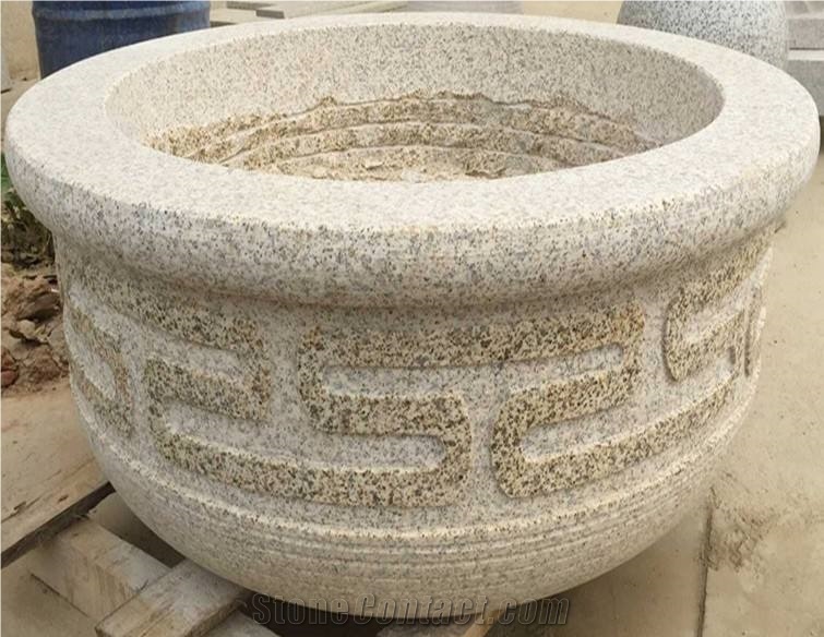 Golden Grain, Flower Pots, Planter Pots, Flower Vases, Outdoor Planters, Exterior Flower Pots, Landscaping Planters, China Yellow Granite