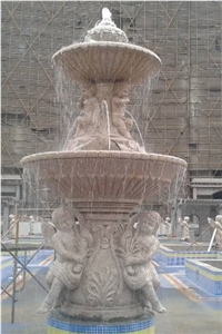 Golden Grain, Garden Fountains, Exterior Fountains, Sculptured Fountains, China Yellow Granite