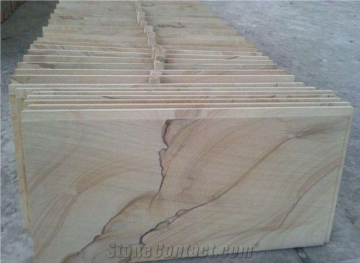 Landscape Sandstone, Sandstone Tiles, Sandstone Slabs, Sandstone Floor Tiles, Sandstone Floor Covering, China Yellow Sandstone