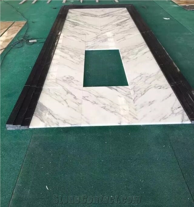 Statuarietto, Bianco Carrara Countertops, Kitchen Bar Top, Kitchen Worktops, Kitchen Countertops, Kitchen Top, Italy White Marble Countertops
