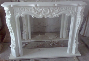 White Jade, Fireplace Decorating, Fireplace Insert, Natural Stone Fireplaces, Sculptured Fireplace, China White Marble