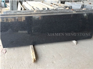 Absolute Ash Black Nero Granite Tile, Villa Wall Cladding Panel Slabs, Crystal Galaxy Granite Exterior Building Floor Pattern Tile