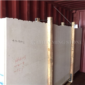 Beige Limestone Honed Slab Tile,Cream Coral Sea Shell Stone Machine Cut Panel for Building Exterior Wall Cladding Tiles
