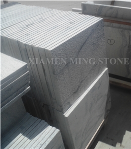 Bush Hammered Viscont White Juparana Granite Grey Vein Viskont Slabs Panel Tile,Shanshui White Granite Wall Cladding,Floor Paving