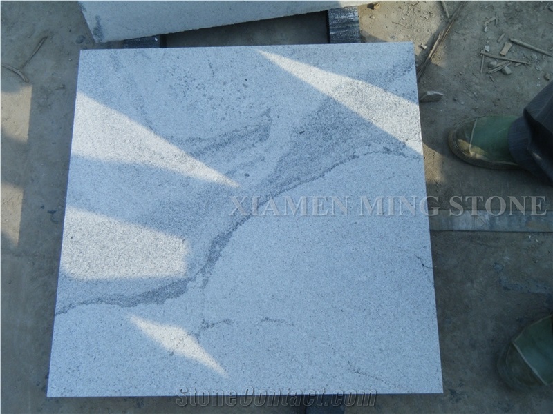 Bush Hammered Viscont White Juparana Granite Grey Vein Viskont Slabs Panel Tile,Shanshui White Granite Wall Cladding,Floor Paving