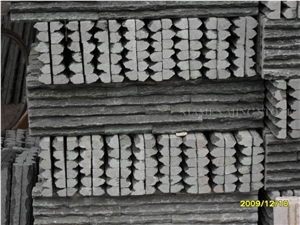 China Absolute Black Slate Culture Stone Split Face Exposed Walling Panel,Nero Stacked Stone Veneer Loose Stone