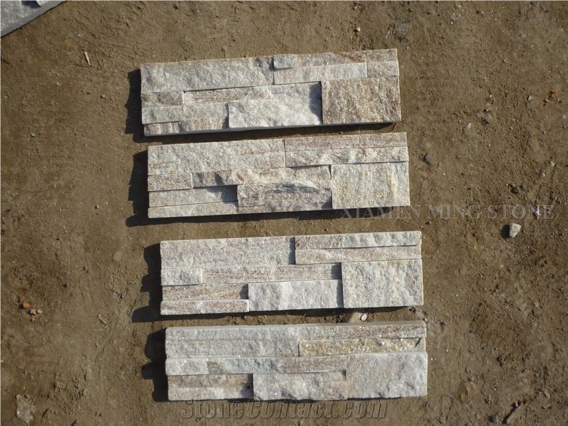 China Beige Imperial Cream Slate Culture Stone, Stacked Stone Veneer,Split Face Thin Stone Veener Exposed Garden Waterfall Loose Stone