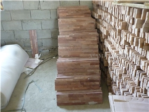 China Beige Imperial Cream Slate Culture Stone, Stacked Stone Veneer,Split Face Thin Stone Veener Exposed Garden Waterfall Loose Stone