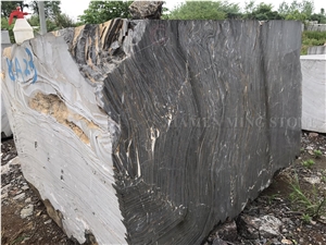 China Brown Port Laurent Marble Block,Marron Marquina Marble Rocks