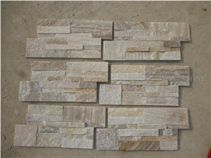 China Rainbow Rustic Slate Culture Stone Split Face Exposed Corner Stone,Stacked Stone Veneer Loose Stone