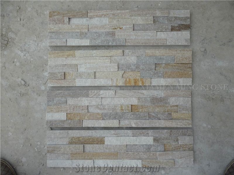 China Rainbow Rustic Slate Culture Stone Split Face Exposed Corner Stone,Stacked Stone Veneer Loose Stone