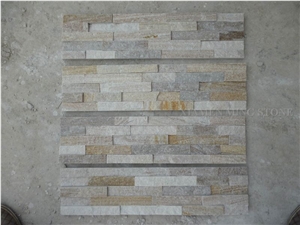 China Rainbow Rustic Slate Culture Stone Split Face Exposed Corner Stone,Stacked Stone Veneer Loose Stone
