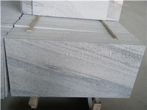 China Viscont White Granite Grey Vein Viskont Panel Slabs Tile,Shanshui White Granite Machine Cut for Building Wall Cladding